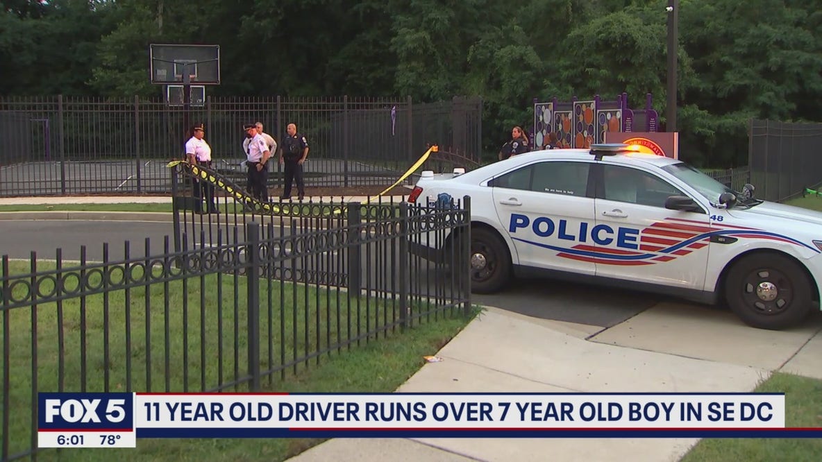 11-year-old driver runs over 7-year-old boy in SE DC